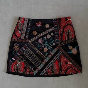 Zara Patterned Mini Skirt